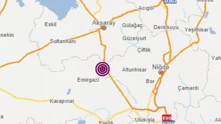 Niğde'de 5.1 büyüklüğünde deprem meydana geldi!