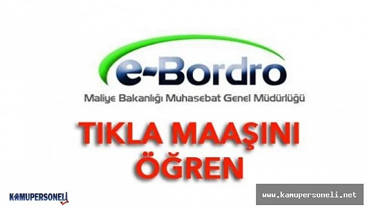 Nisan Ayı Bordro Sorgulama