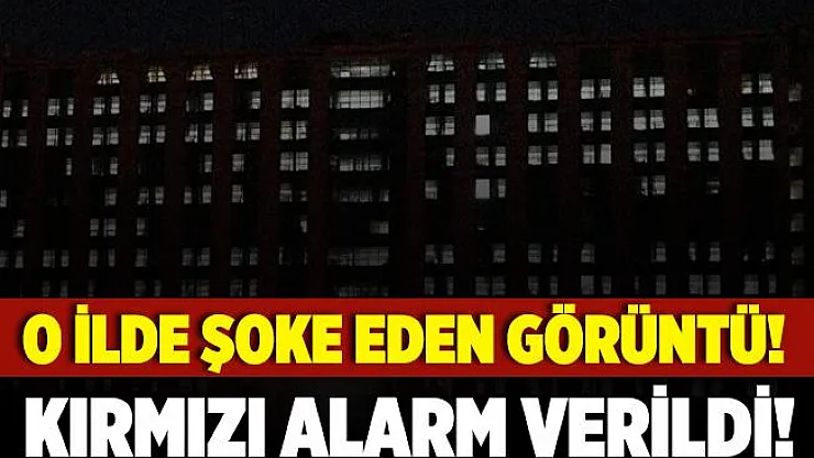 O ilde kırmızı alarm verildi! Şoke eden görüntü!