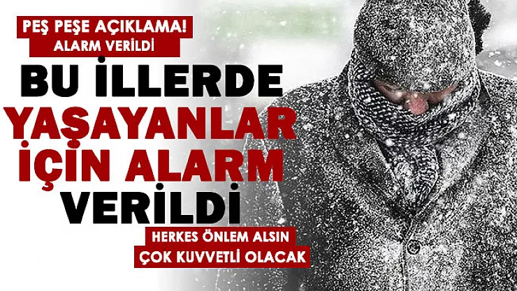 O şehirlerde yaşayanlar için alarm verildi! Yoğun kar yağışı olacak: Hemen önlem alın