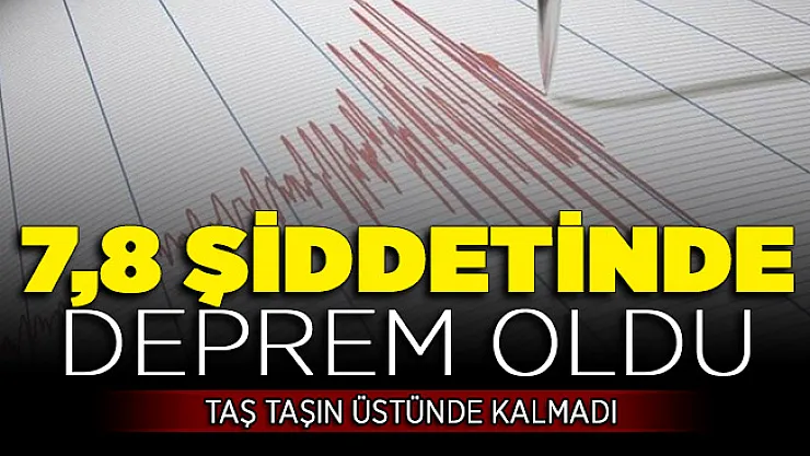 O Ülkede 7,8 Şiddetinde Deprem Oldu ! İşte Merkez Üssü