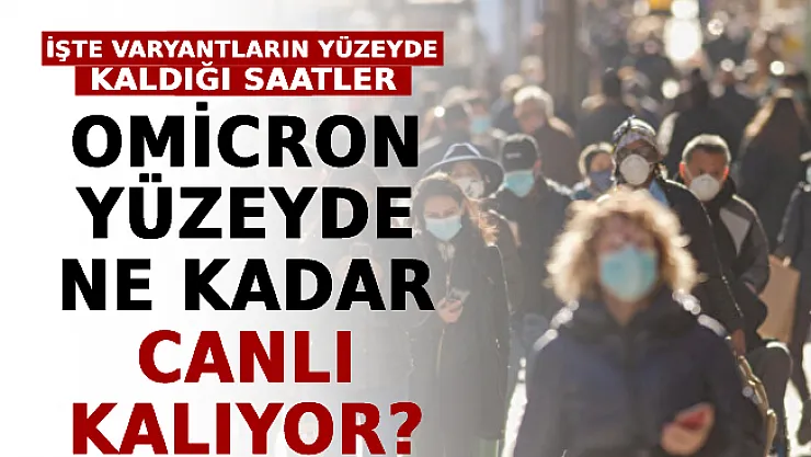 Omicron Yüzeyde Ne Kadar Canlı Kalıyor? İşte Varyantların Yüzeyde Kaldığı Saatler