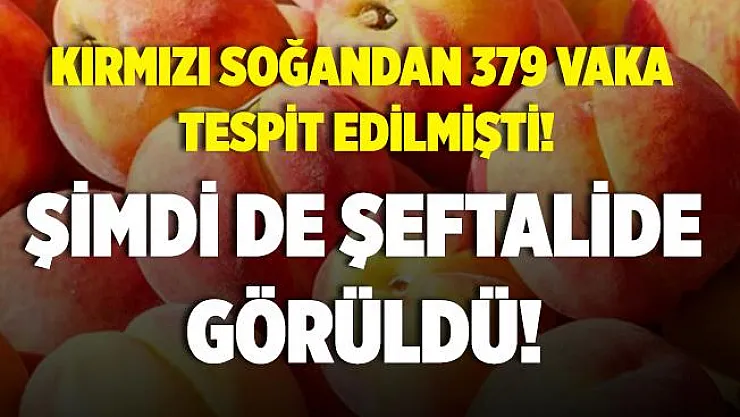 Önce kırmızı soğan şimdi de şeftalilerde Salmonella virüsü!
