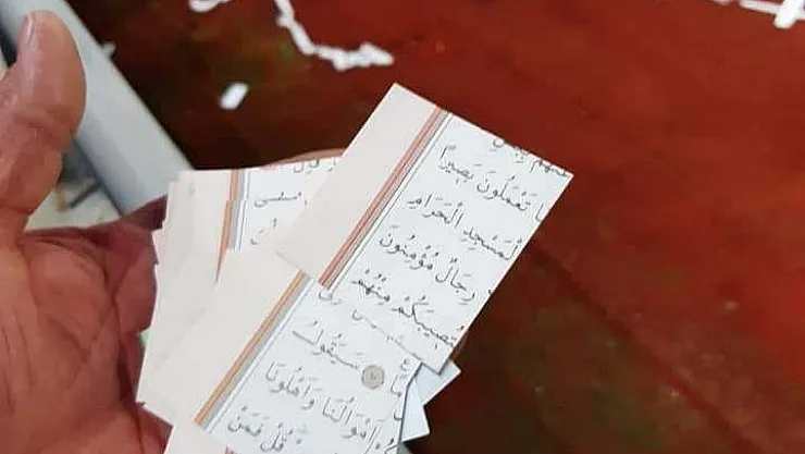 Ordu'da Kuran-I Kerim Skandalı: Sayfalarını Kesip Konfeti Yapmışlar