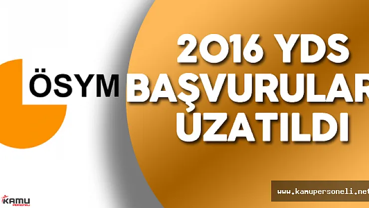 ÖSYM Duyurdu ! 2016 YDS Sonbahar Dönemi Başvuruları Uzatıldı