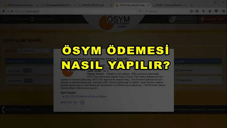 ÖSYM Ödemesi Nasıl Yapılır?