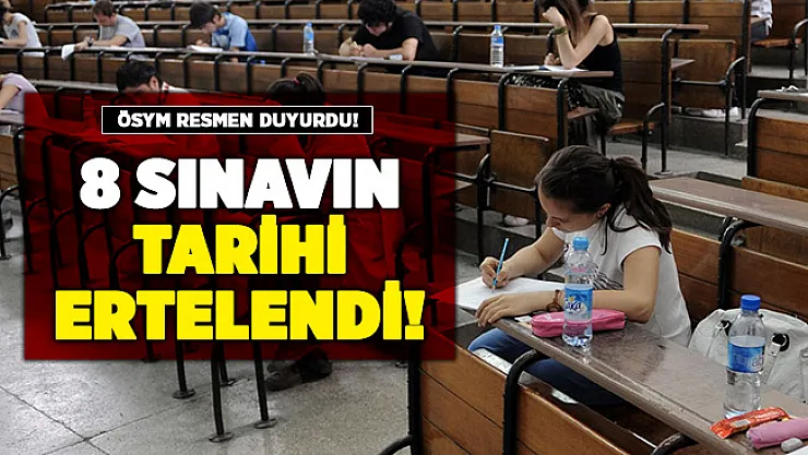 ÖSYM resmen duyurdu: ALES, DHBT, YÖKDİL, DİB ve 4 sınav daha ertelendi!