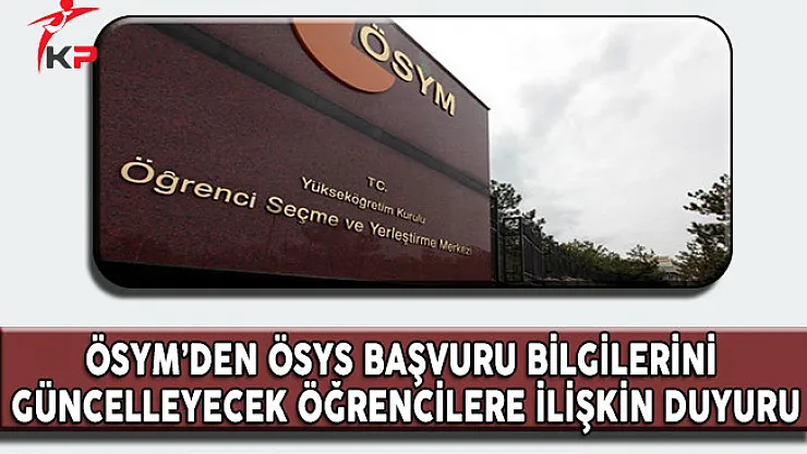 ÖSYM YGS ve LYS Eğitim Bilgisi Güncelleme İşlemleri Başlıyor