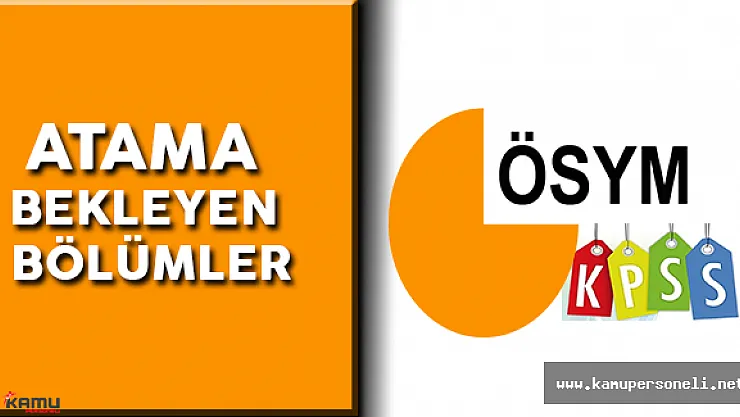 ÖSYM'den En Çok Atanma Bekleyen Bölümler