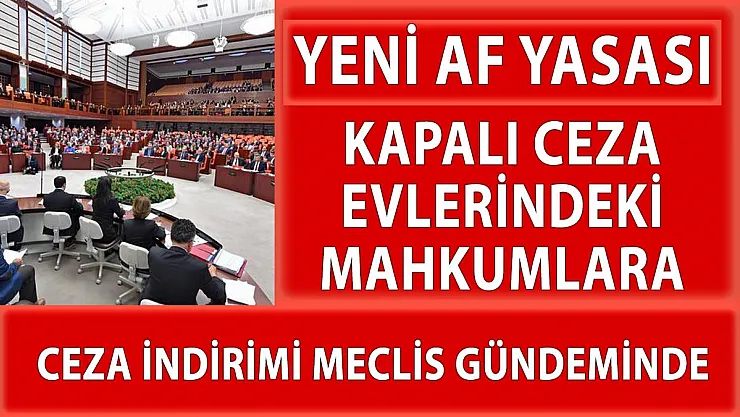 Pandemiden dolayı kapalı cezaevinde bulunanlar için ceza affı, ceza indirimi meclis gündeminde!