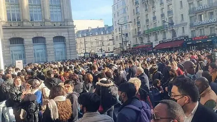 Paris'te Tren İstasyonunda Bomba Alarmı!