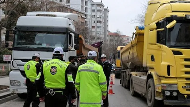 Pazartesi günü ağır tonajlı araçların şehir merkezindeki ilçelere girişinin yasaklandığı açıklandı