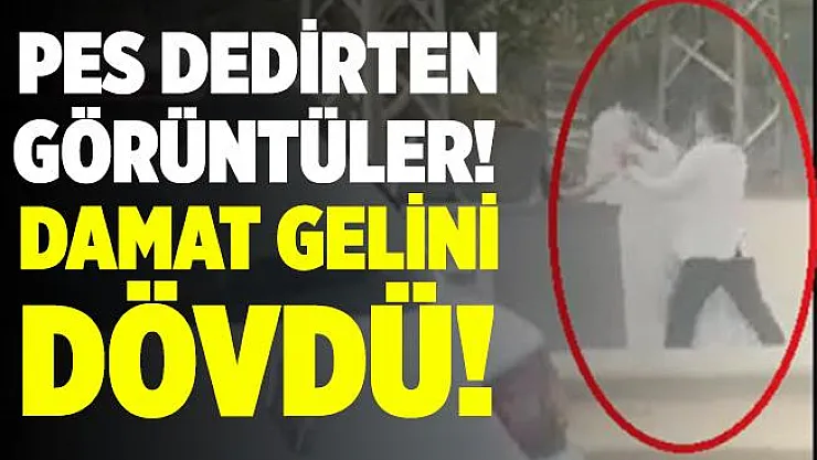 Pes dedirten görüntüler! Damat yol kenarında gelini dövdü!