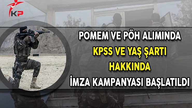 POMEM ve PÖH Alımında KPSS ve Yaş Şartı Hakkında İmza Kampanyası Başlatıldı