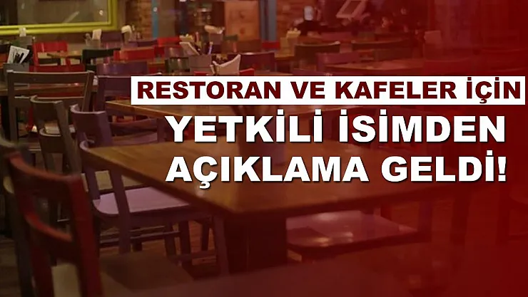 Restoranlar için güzel haber geldi! İmzalar atıldı!