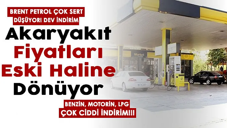 Rusya krizi bitti, Brent Petrol sert düşüyor! Çok büyük indirim: Akaryakıt ve otogaz eski fiyatlarına dönüyor