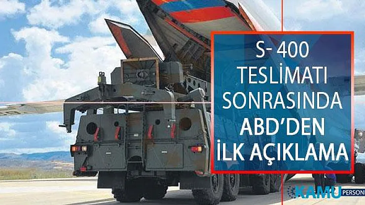 S- 400 Teslimatı Sonrasında ABD Savunma Bakanı Vekili Mark Esper'den İlk Açıklama!