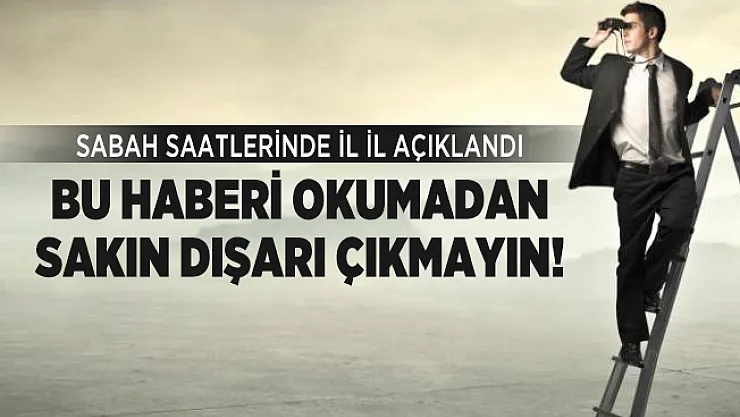 Sabah saatlerinde il il açıklandı! Çok kuvvetli sağanak yağış geliyor