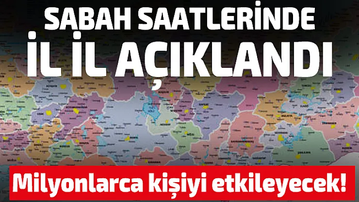 Sabah saatlerinde il il hava durumu tahminleri açıklandı