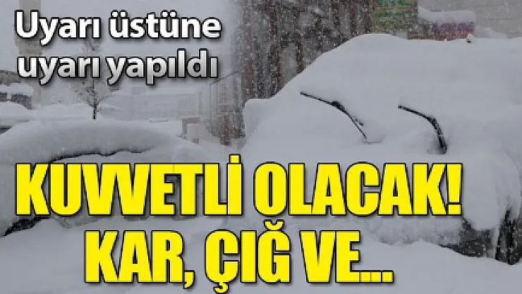 Sabah saatlerinde MGM tüm Türkiye için il il açıkladı! Şimdiden önleminizi alın!
