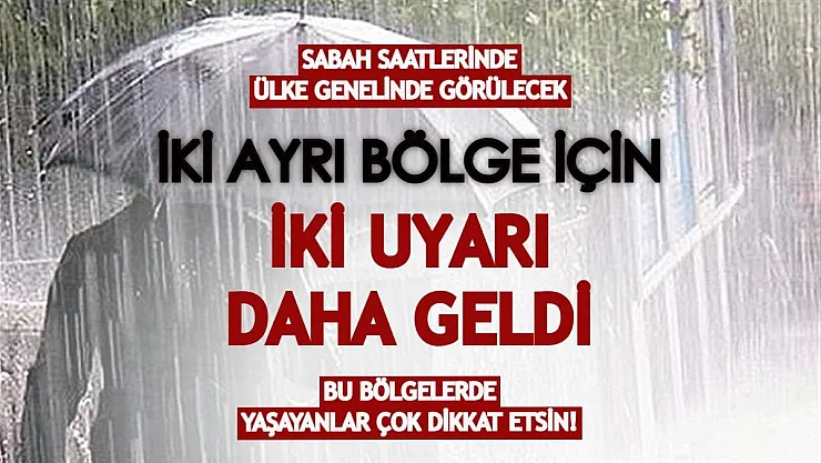 Sabah saatlerinde ülke genelinde görülecek: Özellikle sürücüler çok dikkat etsin! İki ayrı bölge için iki uyarı daha geldi