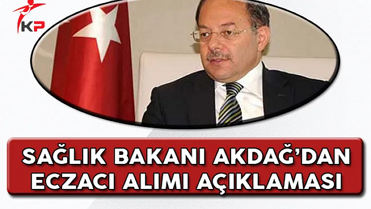 Sağlık Bakanı Akdağ Eczacı Alımı İle İlgili Açıklamalarda Bulundu