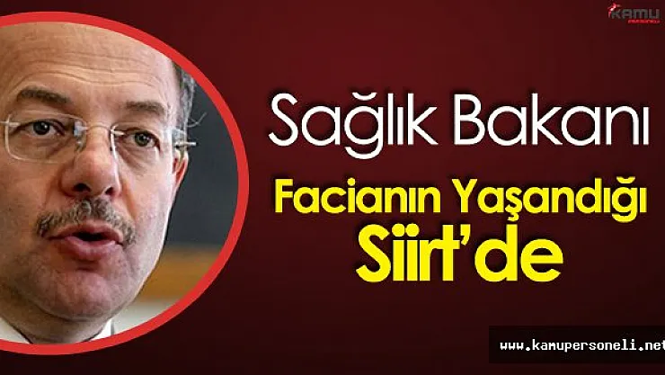 Sağlık Bakanı Recep Akdağ Facianın Yaşandığı Yerde İncelemelerde Bulundu