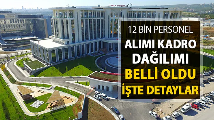 Sağlık Bakanlığı 12 Bin Kamu Personeli Alımı Kadro Dağılımı Belli Oldu ! Başvurular İŞKUR Üzerinden