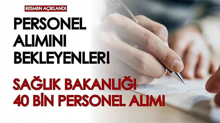 Sağlık Bakanlığı personel alımını bekleyenler! Bakan Koca resmen duyurdu: Türkiye geneli tam 40 bin kişi işe alınacak