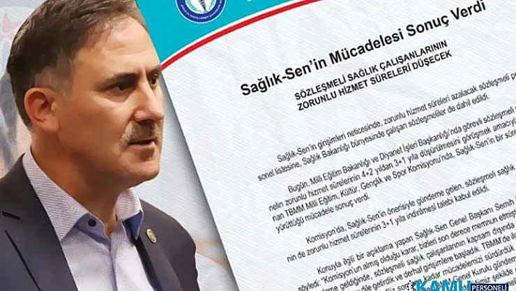 Sağlık-Sen'in Mücadelesi Sonuç Verdi! Sağlık Personellerinin Zorunlu Çalışma Süresi Düşürüldü