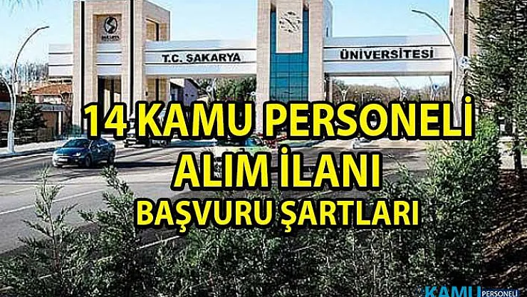 Sakarya Uygulamalı Bilimler Üniversitesi Kamu Personeli Alım İlanı! 14 Akademik Personel alımı yapılacaktır