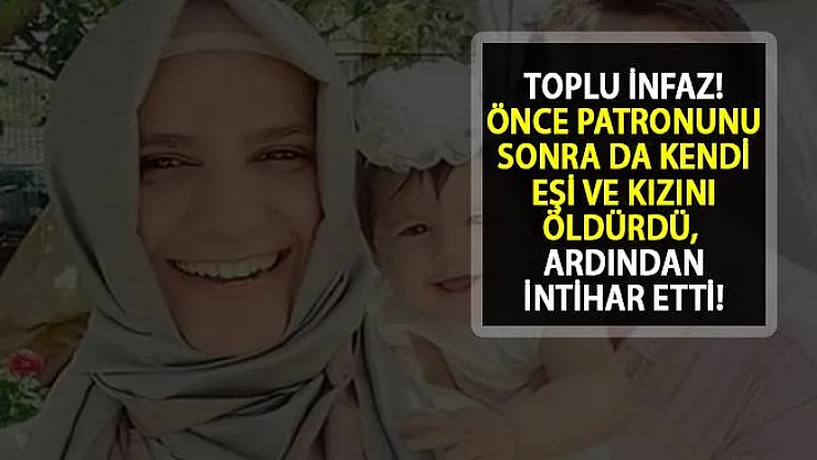 Sakarya'da Toplu İnfaz! Patronunu, Eşini ve Kızını Öldürdü, Sonra İntihar Etti!