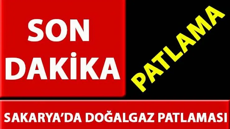 Sakarya'nın Arifiye ilçesinde doğalgaz patlaması meydana geldi