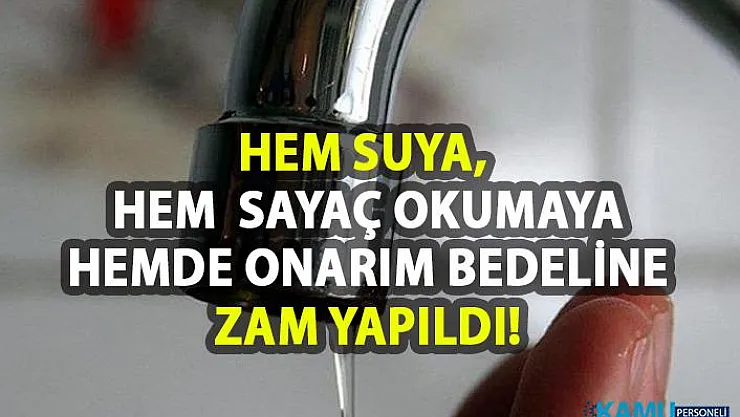 Samsun Büyükşehir Belediyesi Suya Zam Yaptı!
