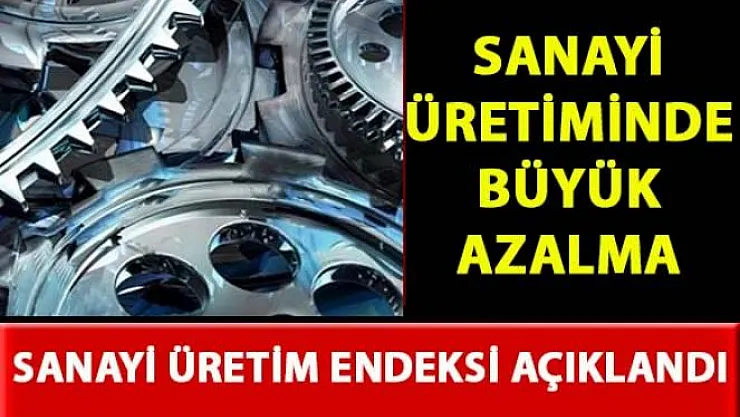 Sanayi Üretiminde büyük azalma