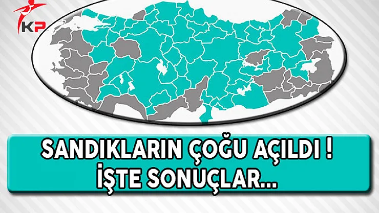 Sandıkların Yüzde 90'ından Fazlası Açıldı ! İşte sonuçlar