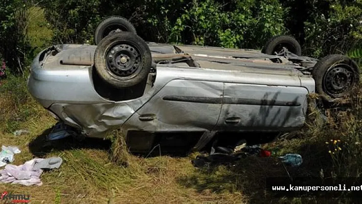 Şarampole Devrilen Otomobilde 4 Kişi Hayatını Kaybetti