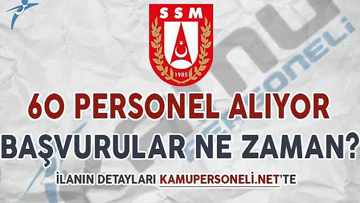Savunma Sanayii Müsteşarlığı 60 Personel Alımı Yapacak ! Başvurular Ne Zaman?