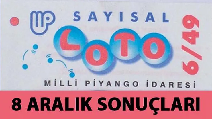 Sayısal Loto Sonuçları ne zaman açıklanacak? 8 Aralık sayısal loto sonuçları
