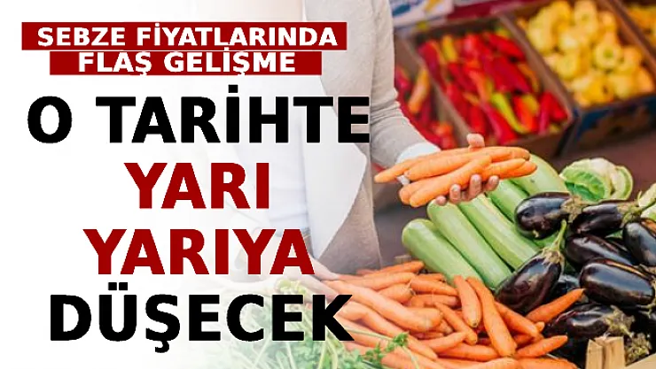 Sebze Fiyatlarında Flaş Gelişme! O Tarihte Yarı Yarıya Düşecek
