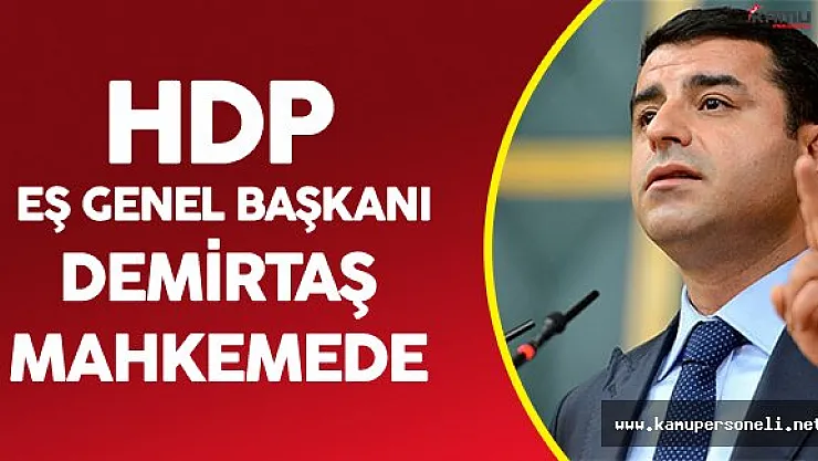 Selahattin Demirtaş Tutuklama Talebiyle Mahkemeye Çıkarıldı