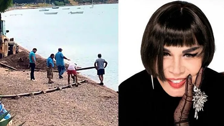 Sezen Aksu'nun villasından denize uzanan kaçak borular tespit edildi!