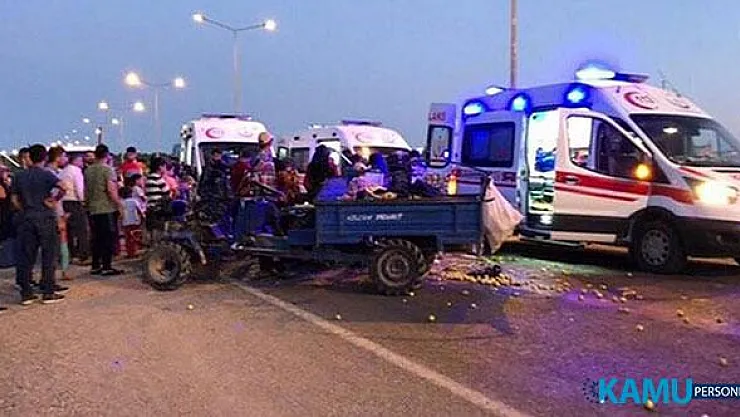 Siirt, Gökçebağ Beldesinde Tarım İşlerini Taşıyan Araç Devrildi! 13 Kişi Yaralandı