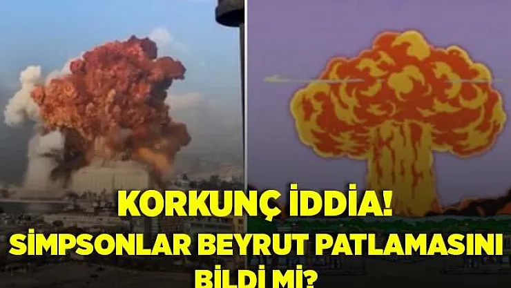 Simpsonlar Beyrut patlamasını da bildi! Gündeme bomba gibi düştü! İşte o sahne..