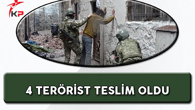 Şırnak'ta 4 PKK'lı Teslim Oldu!