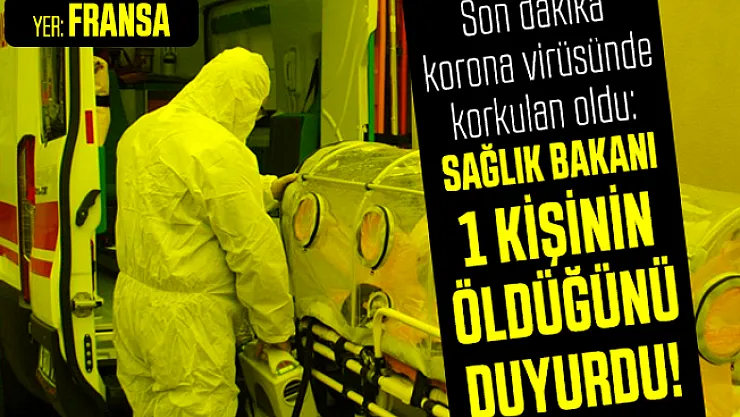 Son dakika Avrupa'da korona virüsünde korkulan oldu: Fransa Sağlık Bakanı 1 kişinin öldüğünü duyurdu!