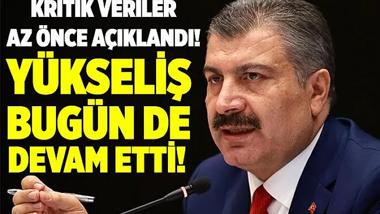 Son dakika Bakan Koca 1 Kasım koronavirüs verilerini az önce açıkladı!