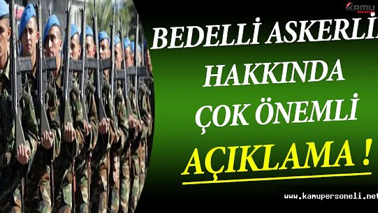 Son Dakika ! Başbakan Yardımcısı Kaynak'tan Çok Önemli Bedelli Askerlik Açıklaması !