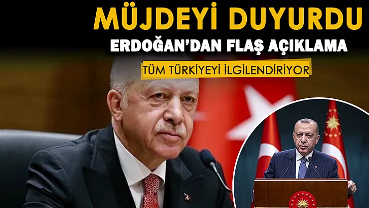 Son dakika! Cumhurbaşkanı Erdoğan Ankara'da Türkiyeye müjdeli haberi duyurdu