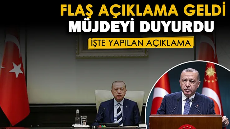 Son dakika! Cumhurbaşkanı Erdoğan müjdeli haberi duyurdu
